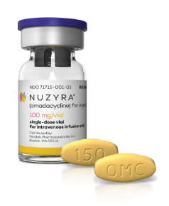 NUZYRA® vial and tablets